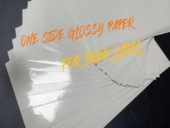 80gm White Beer Jar Paper Wine Label Paper Dengan Waterproof Printable