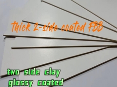 2mm Putih Kuat Lemparan tebal 2 - Sisi tanah liat Lapisan Kardus Untuk Kotak kaku