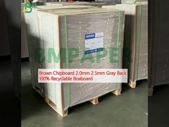 Brown Chipboard 2,0mm 2,5mm Gray Back 100% kotak yang dapat didaur ulang