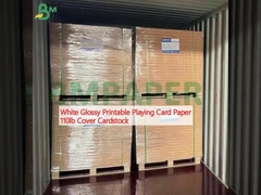 Putih Glossy Printable Playing Card Paper 110lb Cover Cardstock