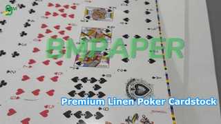Stok Kartu Poker Bertekstur Linen Premium BMPAPER
