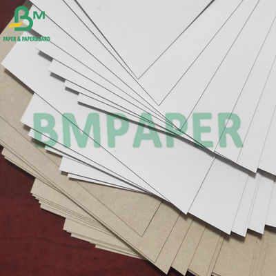 Abu-abu Kembali GD2 Kertas Papan Dupleks Dilapisi Bahan Pulp Daur Ulang Putih Atas