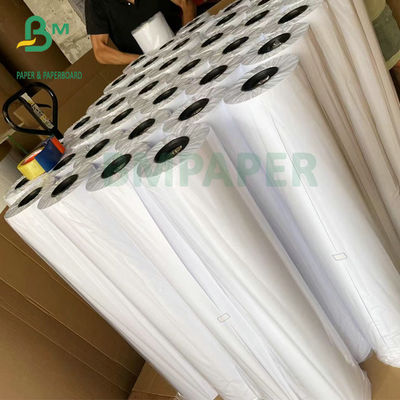 Kertas Inkjet Plotter 2 Sisi Putih 20LB Bond Roll 2'' Core 24'' Lebar