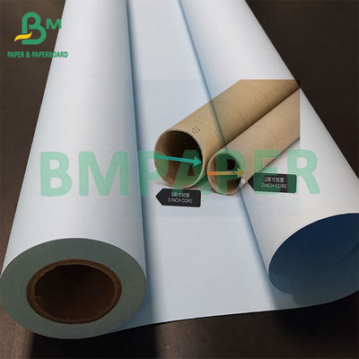 Reproduksi yang baik Kertas cetak biru sisi ganda 36 ′′ × 50 yard Core bergulir 2 inci