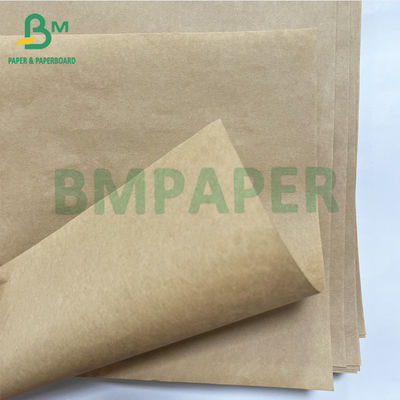 Kemasan Makanan Daur Ulang Yang Kuat 40 50 GSM Kertas Kraft Alami