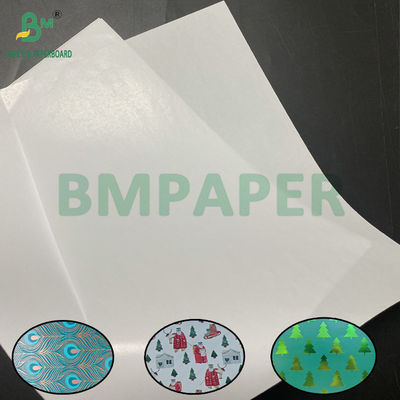 60g kertas pembungkus hadiah putih di dalam lembaran lapisan kosong Format 31 "x 43"
