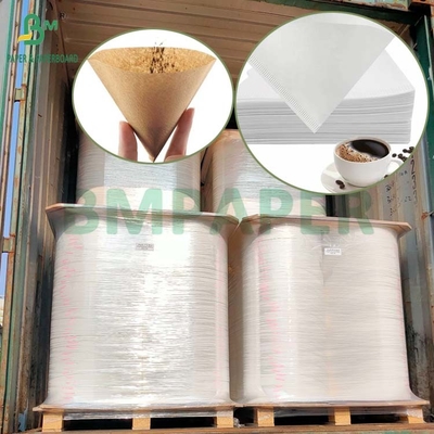 Berkualitas Makanan Putih Tidak Putih 40GSM 50GSM Kafe Filter Paper Roll 1200mm