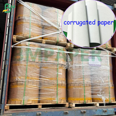 1.1mm Putih Single Face F Flute Goresan Kertas Untuk Paket Karton 787 x 1092mm