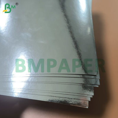 Perak Foil Cermin Kertas Kardus Satu Sisi Lembar Kertas Metal