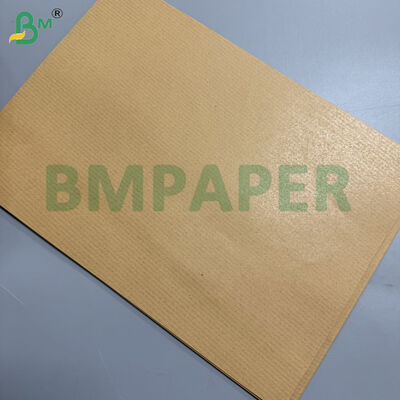 Kertas Kraft Bergaris Kuning 80gsm Untuk Kantong Berdiri 50 X 70cm Ukuran Kustom