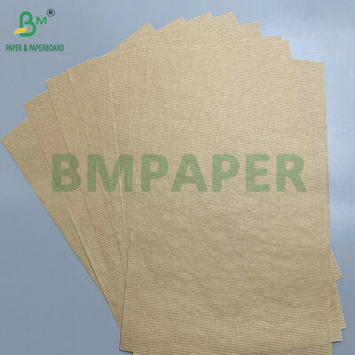 Premium Natural 50gsm 60gsm Ribbed Kraft Paper untuk pembungkus hadiah dan kerajinan