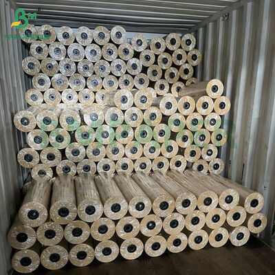 60gm Lapisan MG Ribbed Kraft Paper Untuk Bunga Bungkus 7kg x 75cm gulungan