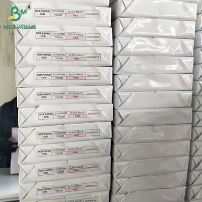 70g A4 NCR Paper CFB Pink CF Kuning Dengan Belakang Putih untuk Slip Outbound