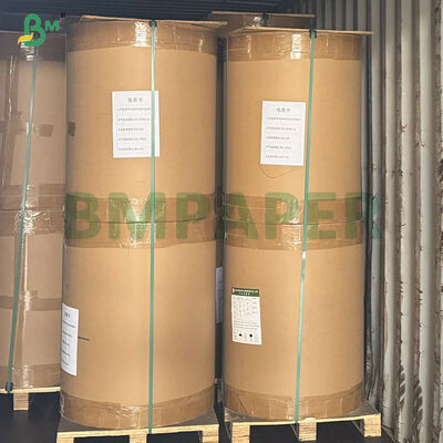 Kertas Kraft Berlapis PE 35gsm 40gsm Food Grade Putih Machine Glazed Untuk Kantong Makanan
