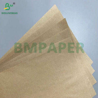 Tidak beracun tahan lemak 30gsm 35gsm Brown Greaseproof Paper Sandwich Wrap untuk Chips Burger