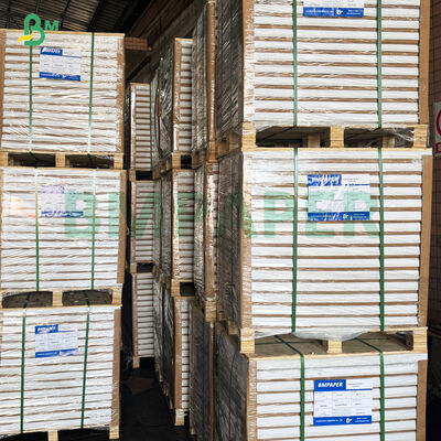 Kertas Putih Kayu Bebas Lapisan 400gsm 420gsm 450gsm 2 Sisi dalam Lembaran