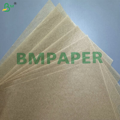Gulungan Kue Silikon Anti Lengket, Kertas Perkamen 30gsm 40gsm Tidak Dikelantang Tahan Minyak 12"x100ft