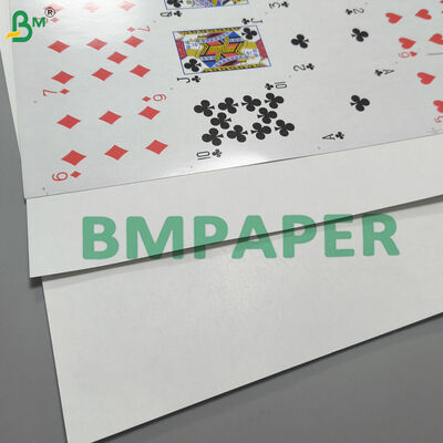 310gsm Linen Embossed Blue Core Playing Card Stock Tidak terlihat melalui untuk kartu poker high-end