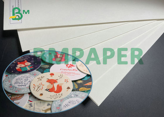 Pulp Kayu Alami Kertas Coaster Tidak Dilapisi 0.7MM 1MM Untuk Bantalan Tikar Bir