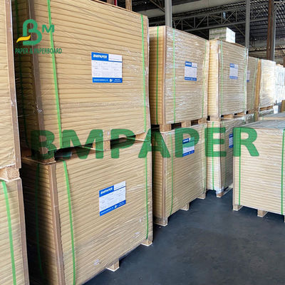200G 250G Lembar Kertas Seni Couche Putih Mengkilap Untuk Sampul Buklet