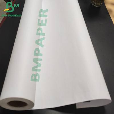 36&quot; X 500' White Bond Plotter Paper Roll 3&quot; Core Uncoated Halus
