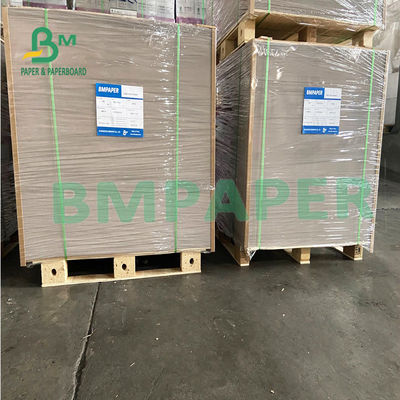 Kedua Sisi Abu-abu Kembali Papan Jerami Bahan Pulp Daur Ulang Untuk Kotak Sepatu 0.45mm - 3.0mm