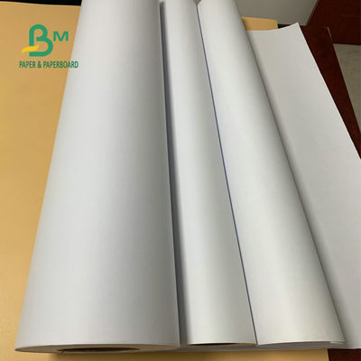 24'' 36'' Lebar 92 Kecerahan 20lb CAD Plotter Paper Uncoated Bond Roll