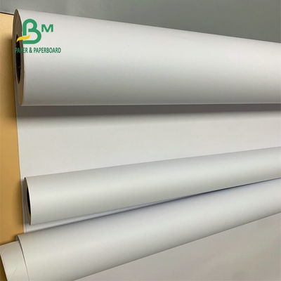 24'' 36'' Lebar 92 Kecerahan 20lb CAD Plotter Paper Uncoated Bond Roll