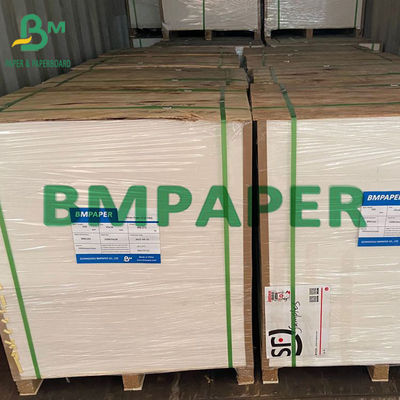 Satu Sisi Dilapisi Kertas Gading Putih Mengkilap Dengan Bleached Wood Pulp
