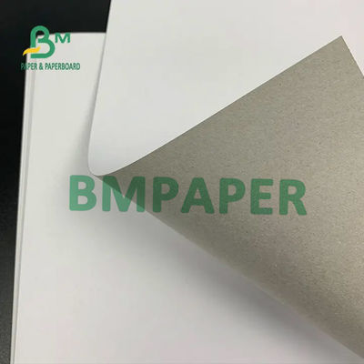 Papan Dupleks Dilapisi Tanah Liat Putih, Papan Belakang Pulp Abu-abu Daur Ulang Tebal 0.3mm - 2mm