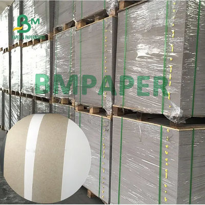 Papan Dupleks Dilapisi Tanah Liat Putih, Papan Belakang Pulp Abu-abu Daur Ulang Tebal 0.3mm - 2mm