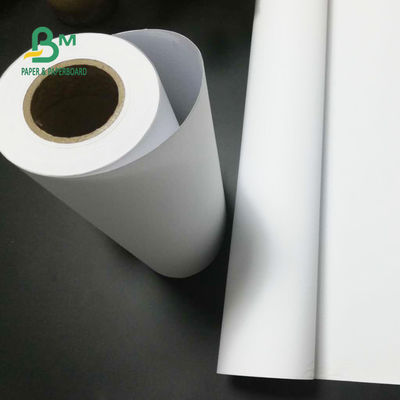24'' x 150ft 92 Brightness 20lb CAD Plotter Paper Uncoated Bond Roll 2'' Core
