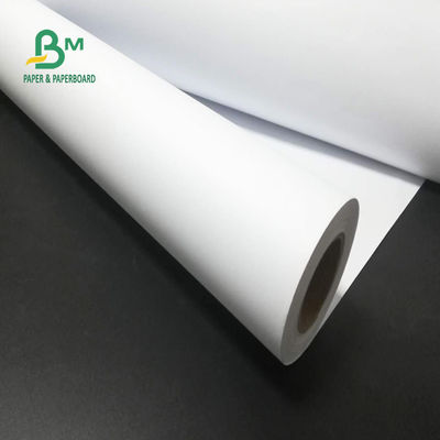 24'' x 150ft 92 Brightness 20lb CAD Plotter Paper Uncoated Bond Roll 2'' Core