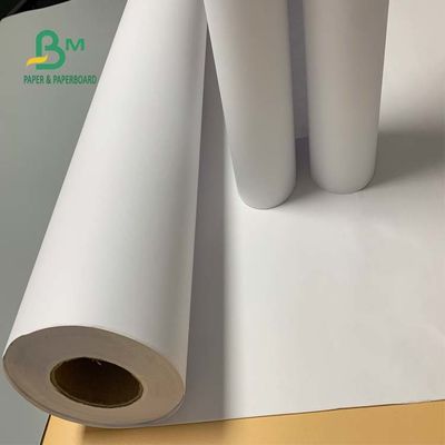 92 Brightness 24'' x 300ft 20lb CAD Bond Paper Uncoated White Roll