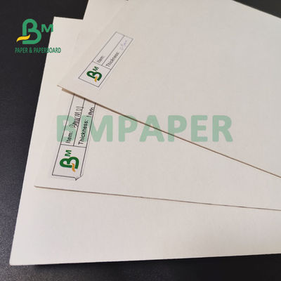 0.7mm Papan Kertas Tanpa Lapisan Penyerap Untuk Minum Coaster 79 X 109cm Putih Gading