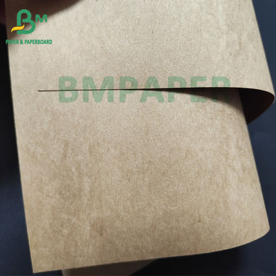 Kualitas makanan Brown Natural Kraft Paper Roll Untuk Pembuatan Mangkuk 300g 400g