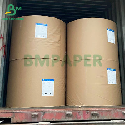 Kualitas makanan Brown Natural Kraft Paper Roll Untuk Pembuatan Mangkuk 300g 400g