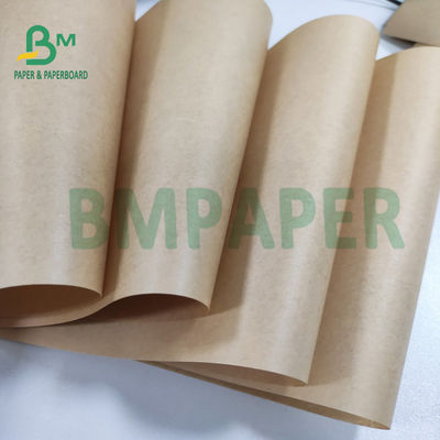 Virgin Pulp Brown Kraft Kertas Pembungkus Gulungan 1250mm 50gsm 70gsm