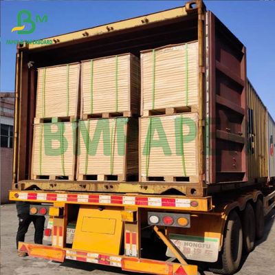 Virgin Pulp Brown Kraft Kertas Pembungkus Gulungan 1250mm 50gsm 70gsm