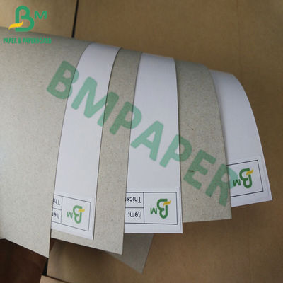 Abu-abu Kembali GD2 Kertas Papan Dupleks Dilapisi Bahan Pulp Daur Ulang Putih Atas