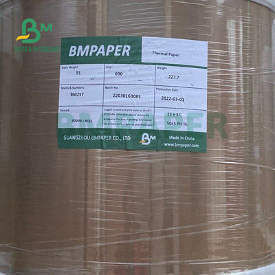 55gsm Jumbo Roll Thermal Paper Untuk Printer POS 565mm X 6000m