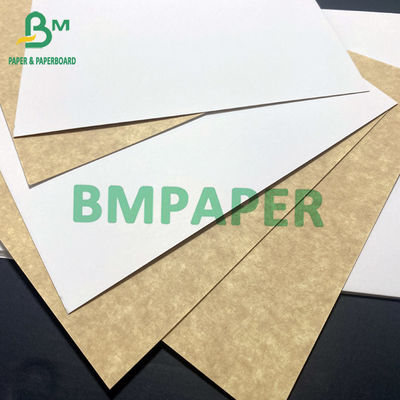 16PTS 20PTS Satu Sisi Karton Putih Kraft Kembali Untuk Kotak 90 X 125cm