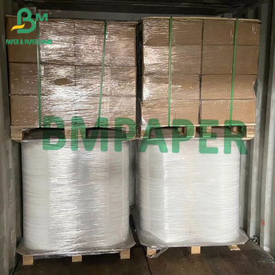 60gsm Kraft Wrapping Paper Roll Lebar 15mm 19mm Untuk Kertas Jerami Bergaris Warna Merah