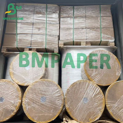 60gsm Kraft Wrapping Paper Roll Lebar 15mm 19mm Untuk Kertas Jerami Bergaris Warna Merah