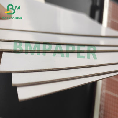 20pt 30 X 40" Papan Dupleks Belakang Abu-abu Berlapis Putih Mengkilap