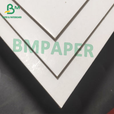 20pt 30 X 40" Papan Dupleks Belakang Abu-abu Berlapis Putih Mengkilap