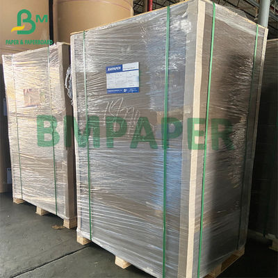 20pt 30 X 40" Papan Dupleks Belakang Abu-abu Berlapis Putih Mengkilap