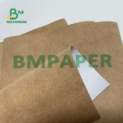 Tote Bag Kertas Kraft Bisa Dicuci Ketahanan Sobek Dengan Satu Sisi Warna Putih