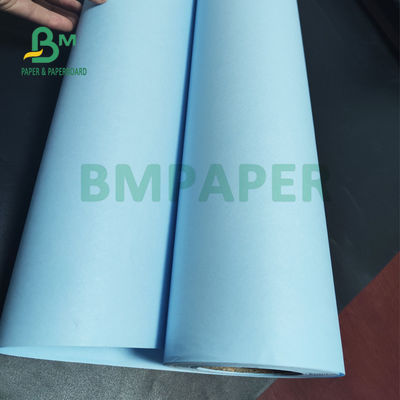 80gsm Dua sisi Blueprint Paper Rolls Untuk Gambar Arsitektur 24'' X 50yards