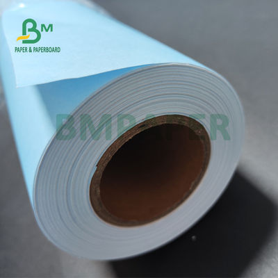 80gsm Single - Sided Blueprint Paper Untuk Printer CAD 30'' x 50yards 2'' Core